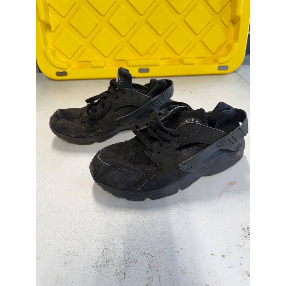 Nike Air Huarache Triple Black Mens Running Shoes 318429-003 Size 10 - Picture 3 of 6
